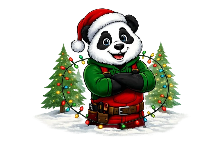 Panda Christmas Lights Minnesota