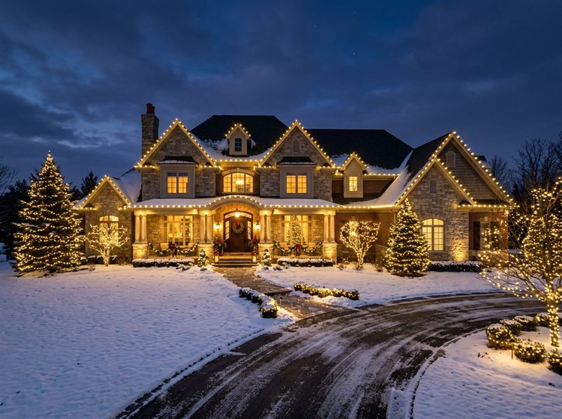 Residential Christmas Light Installation for Twin Cities Homes